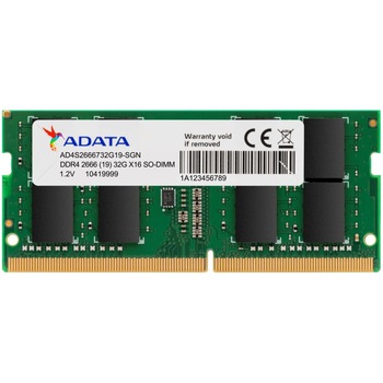 Memorie notebook ADATA Premier, 32GB DDR4, 2666 MHz, CL19 Memorie notebook ADATA Premier, 32GB DDR4, 2666 MHz, CL19