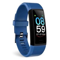 Bratara Fitness Smartband Techstar® T12 Waterproof IP65, Bluetooth 4.2, Compatibila Android & iOS, Display TFT 1.14", Albastru