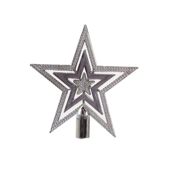 Varf brad, argintiu, 15 cm, SYQC-0119140 Novatim Varf brad, argintiu, 15 cm, SYQC-0119140 Novatim