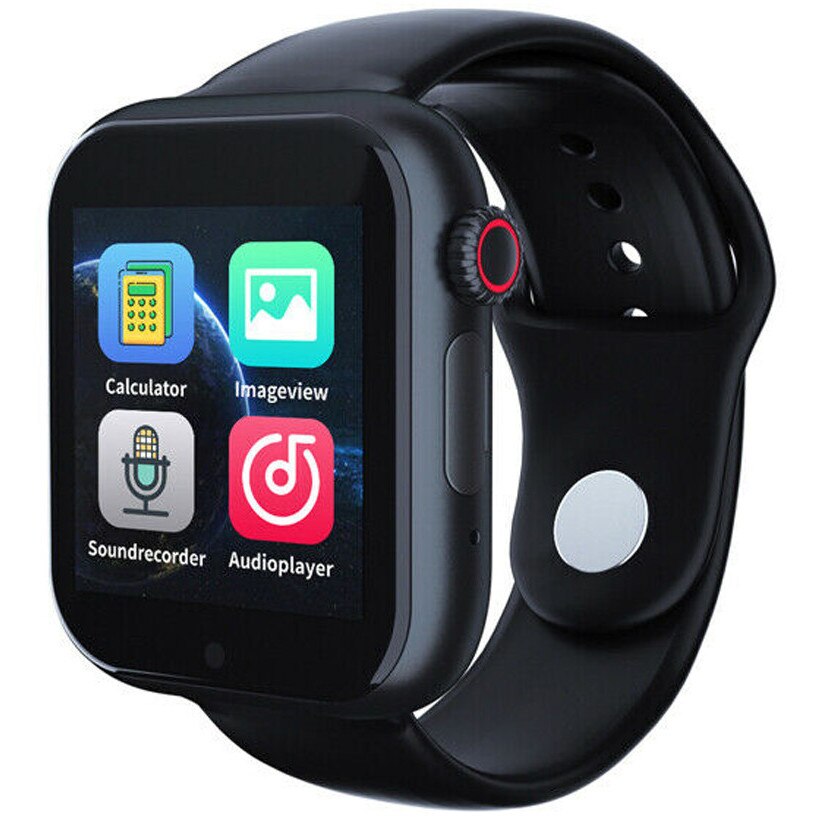 Ceas Smartwatch cu telefon iUni Z6S, Touchscreen, Bluetooth, Notificari, Camera, Pedometru, Black
