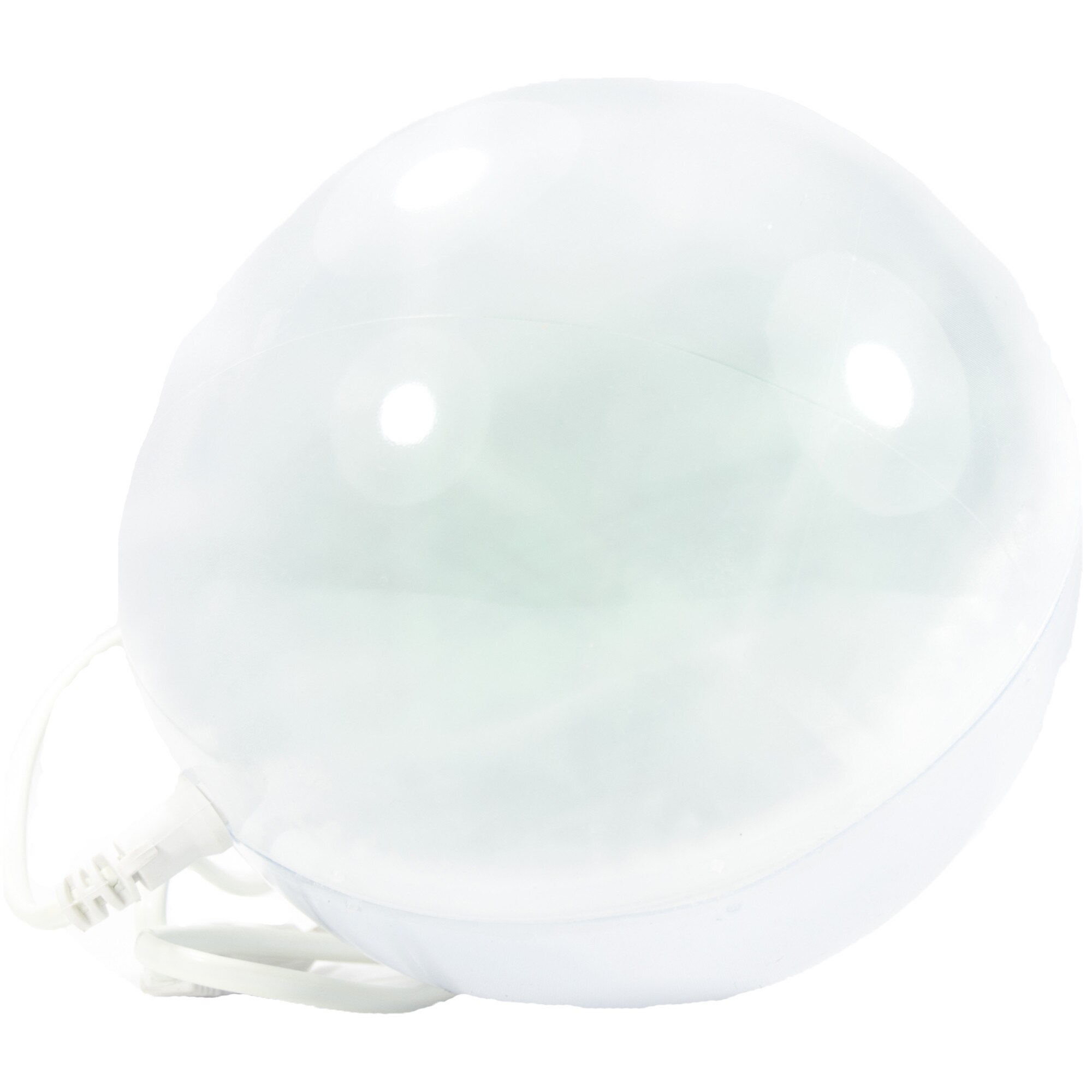 Decoratiune Craciun, Glob, 0394, alb, LED 6W, Lumina Multicolor