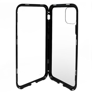 Carcasa Magnetica Meleovo Back Glass pentru iPhone 11 Pro, Black Carcasa Magnetica Meleovo Back Glass pentru iPhone 11 Pro, Black