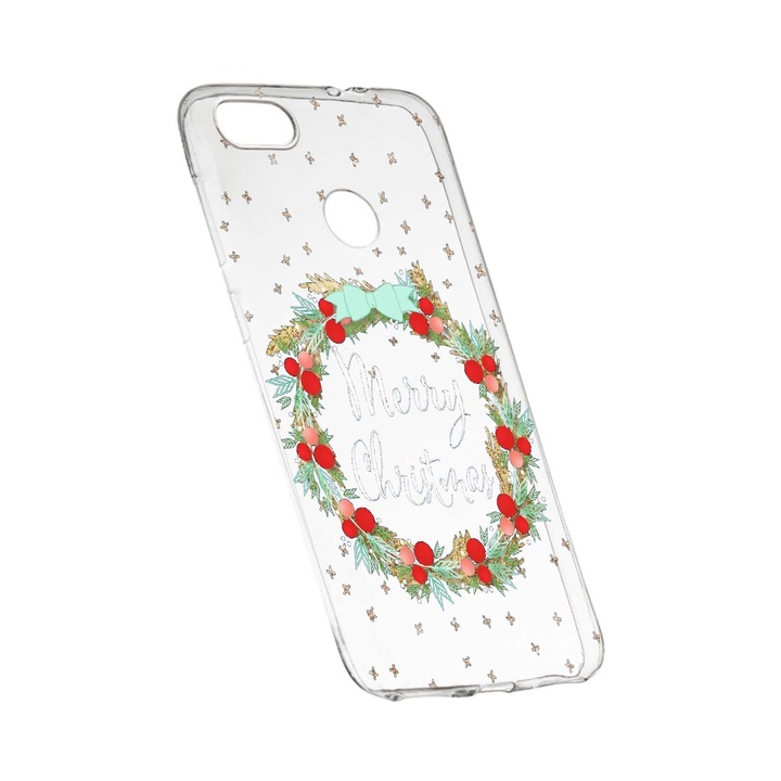 Коледен защитен калъф за HTC Desire 12 Plus, износоустойчив, противоплъзгащ, премиум силикон, 312