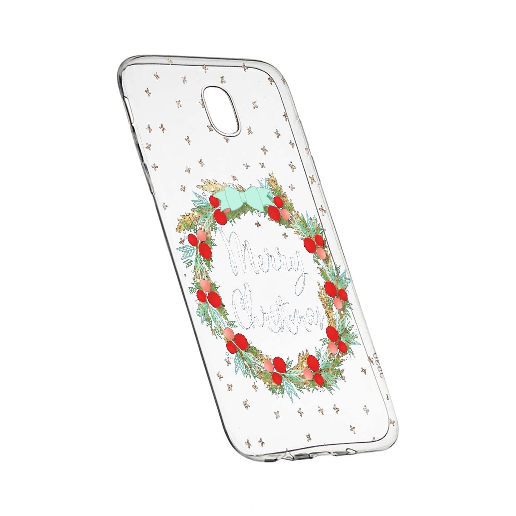Husa de protectie Craciun, Christmas pentru Samsung Galaxy J7 2017, rezistenta la uzura, anti-alunecare, din silicon Premium, 312