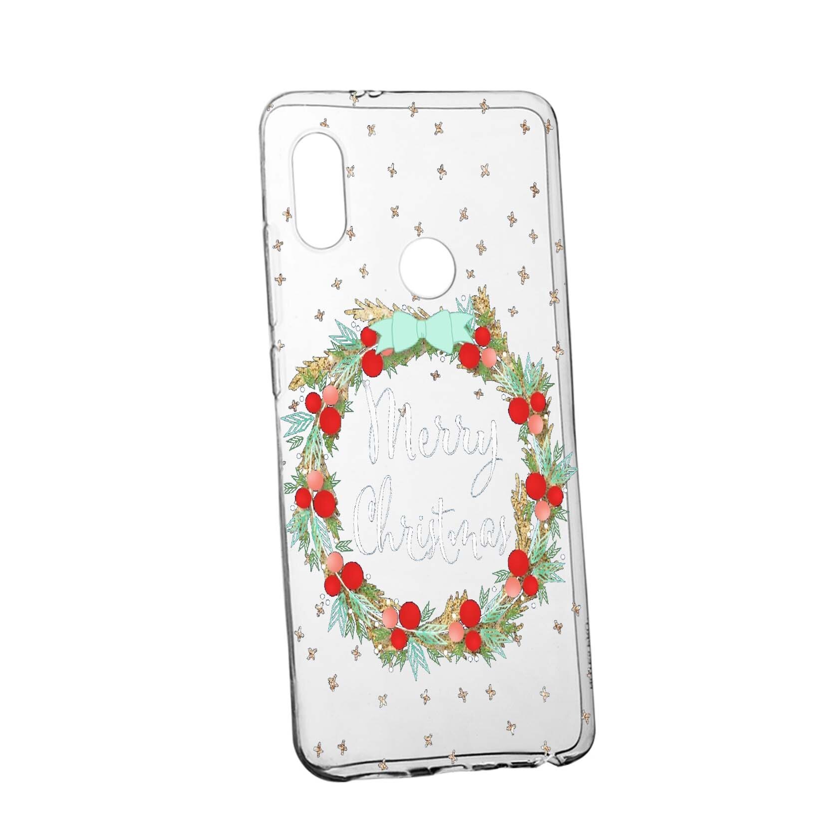 Husa de protectie Craciun, Christmas pentru Xiaomi Mi8, rezistenta la uzura, anti-alunecare, din silicon Premium, 312