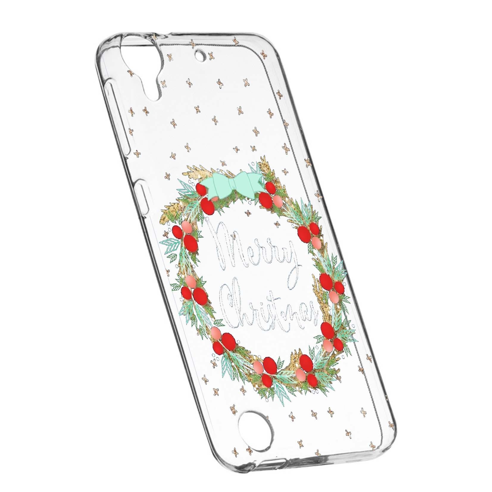 Husa de protectie Craciun, Christmas pentru HTC Desire 825/10 Lifestyle, rezistenta la uzura, anti-alunecare, din silicon Premium, 312