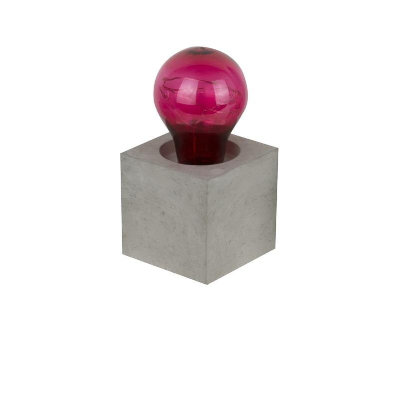 Veioza decorativa cu suport din ciment