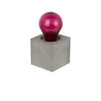 Veioza decorativa cu suport din ciment