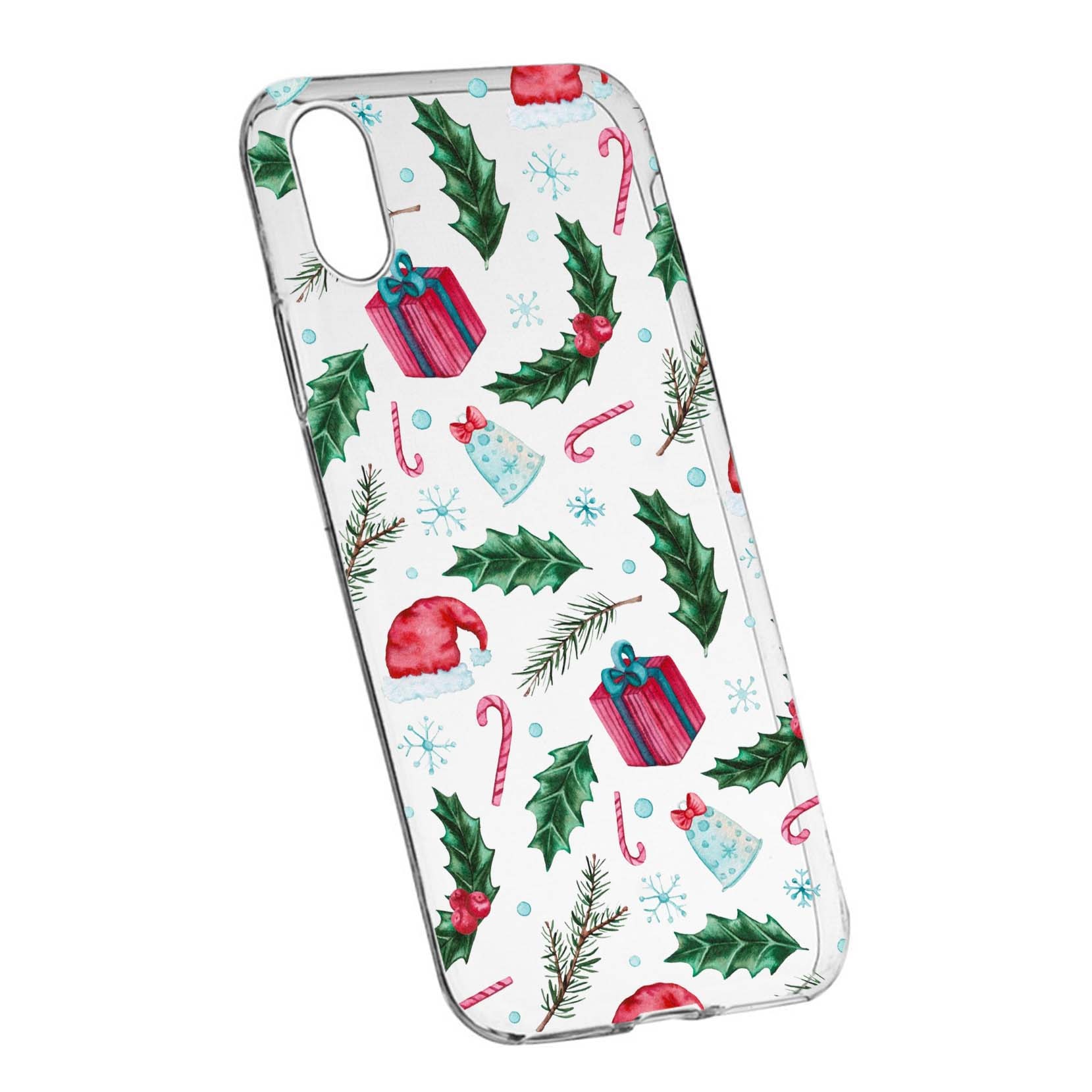 Husa de protectie Craciun, Christmas pentru Apple iPhone X/XS, rezistenta la uzura, anti-alunecare, din silicon Premium, 314