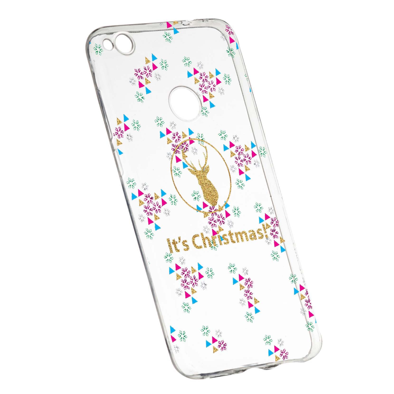 Husa de protectie Craciun, Christmas pentru Huawei P9 Lite 2017/P8, rezistenta la uzura, anti-alunecare, din silicon Premium, 313