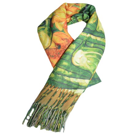 Esarfa Florence,model painted-nature D&J Exclussive,verde