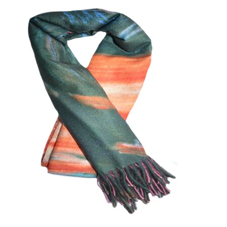 Esarfa Heva ,model painted-abstrat, D&J Exclussive,multicolor