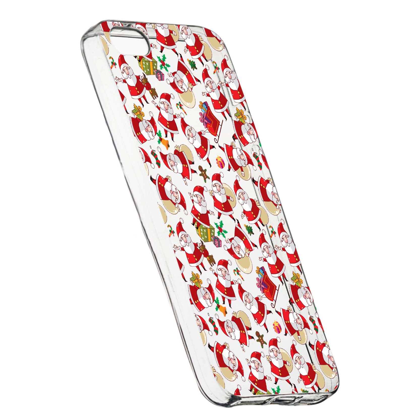 Husa de protectie Craciun, Christmas pentru Apple iPhone 5 / 5S / SE, rezistenta la uzura, anti-alunecare, din silicon Premium, 315