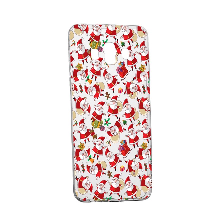 Husa de protectie Craciun, Christmas pentru Samsung Galaxy J6 Plus 2018, rezistenta la uzura, anti-alunecare, din silicon Premium, 315