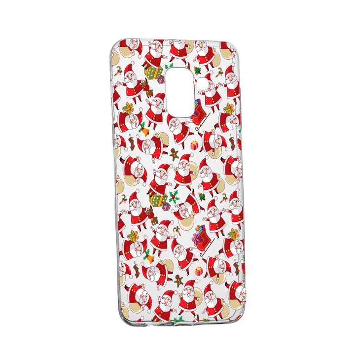 Husa de protectie Craciun, Christmas pentru Samsung Galaxy J6 2018, rezistenta la uzura, anti-alunecare, din silicon Premium, 315