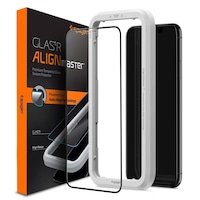 Folie de protectie Spigen AlignMaster FC pentru iPhone 11 (6.1"), 9H, Case Friendly, Negru