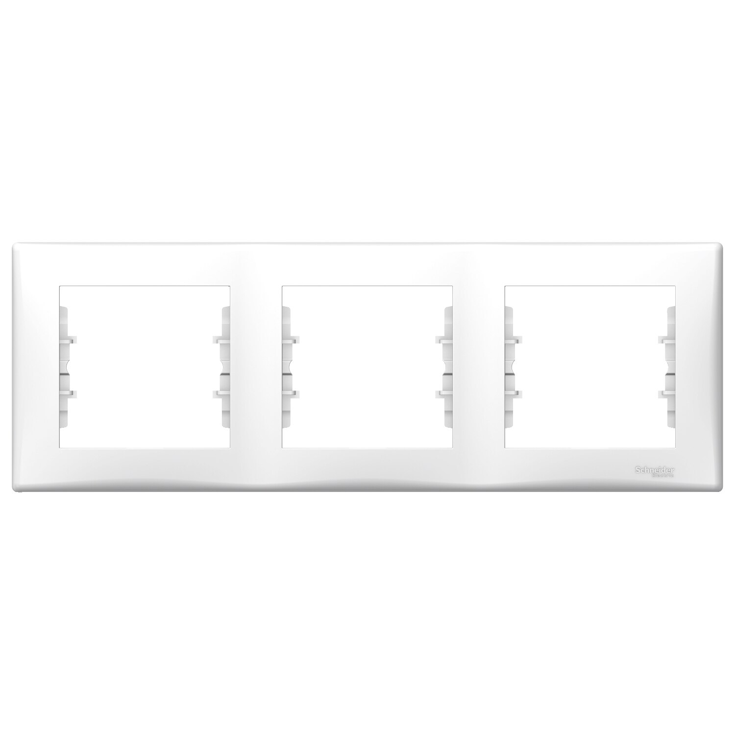 Rama tripla orizontala IP 20, Alb, Schneider Sedna