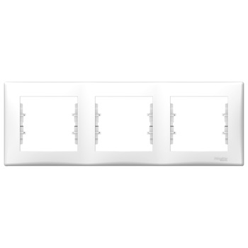 Rama tripla orizontala IP 20, Alb, Schneider Sedna Rama tripla orizontala IP 20, Alb, Schneider Sedna