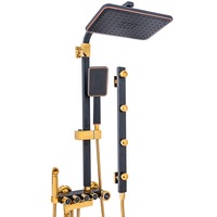 coloana dus cu hidromasaj cinci functii montare cabina dus  functie bideu itegrata  black-gold trendy s imagen 56_0_
0