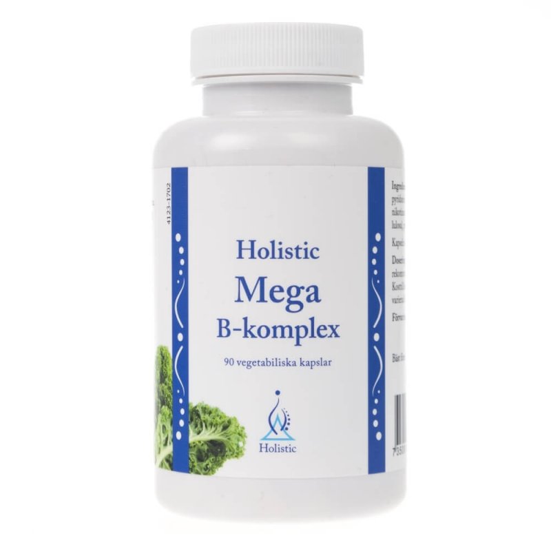 Supliment alimentar Holistic Mega B-komplex (complex de vitamine B) - 90 capsule