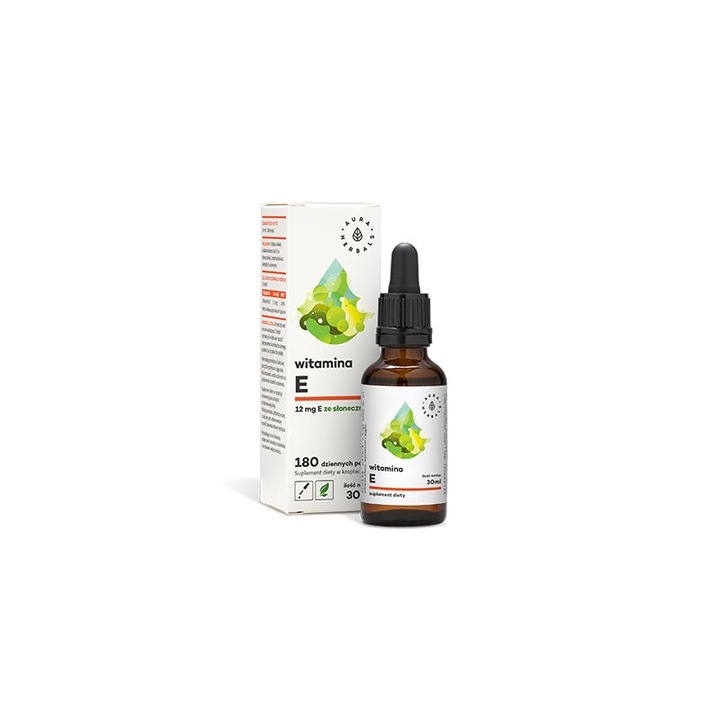 Supliment alimentar Aura Herbals Vitamina E Forte in picaturi - 30 ml