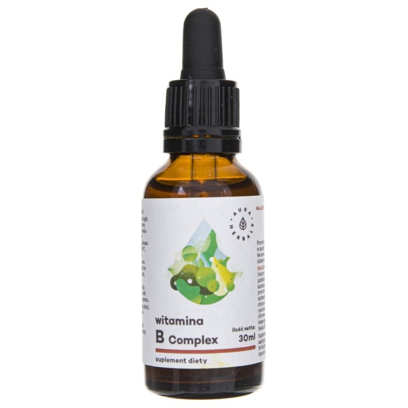 Supliment alimentar Aura Herbals Vitamina B Complex intr-un drops - 30 ml