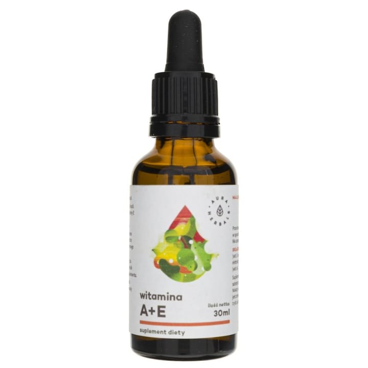 Supliment alimentar Aura Herbals Vitamina A + E in picaturi - 30 ml