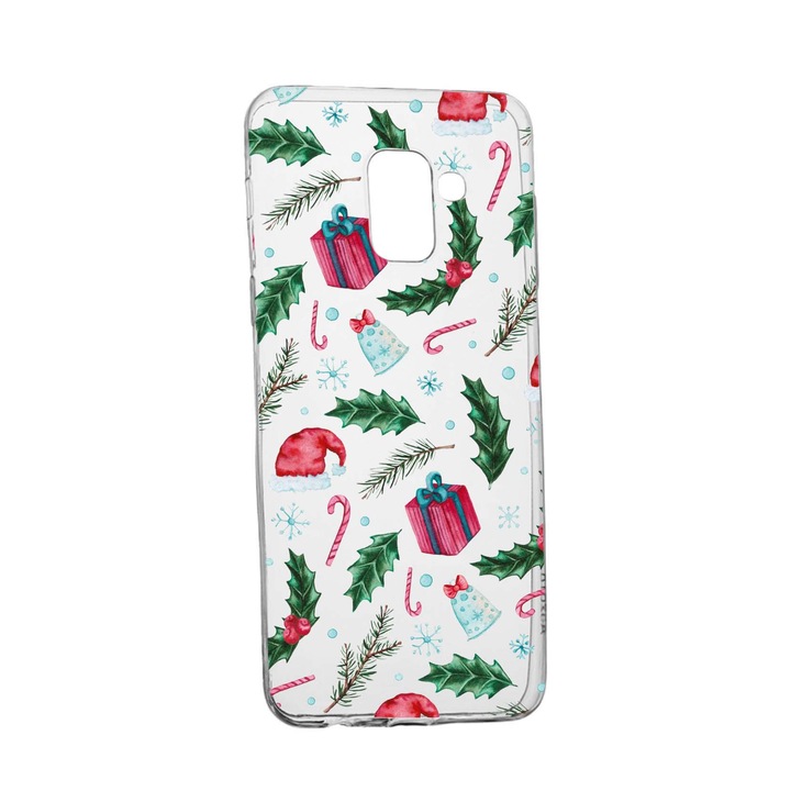 Husa de protectie Craciun, Christmas pentru Samsung Galaxy J6 2018, rezistenta la uzura, anti-alunecare, din silicon Premium, 314