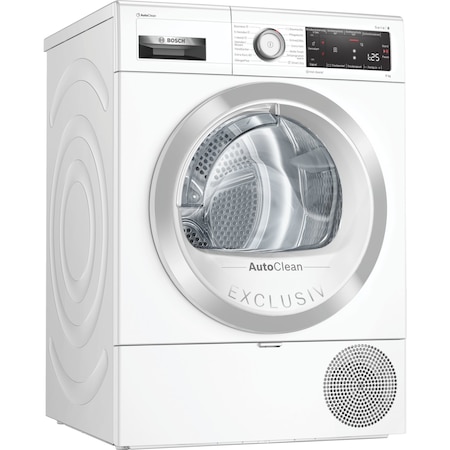 Uscator de rufe Bosch WTX87K90, Seria 8, cu condesare si pompa de caldura, 8 kg, Clasa A+++
