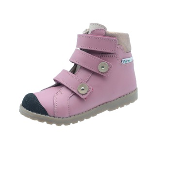 Ghete profilactice din piele pentru fete Mrugala 5300R-31, Roz 31 EU Ghete profilactice din piele pentru fete Mrugala 5300R-31, Roz 31 EU