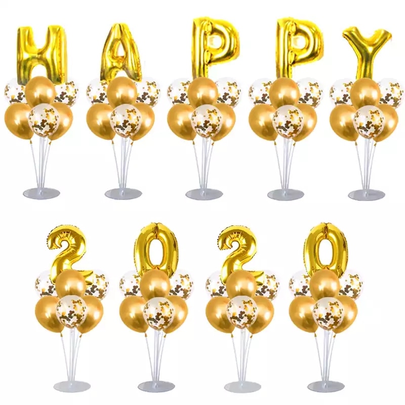 Set Revelion 2020, 72 bucati, Auriu