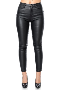 Pantaloni piele ecologica, dama, Z1020P-22, negri, Jolenttine Pantaloni piele ecologica, dama, Z1020P-22, negri, Jolenttine