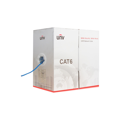Cablu UTP AWG23, CAT 6E, 0.57mm, cupru 100%, Albastru, rola 305 metri