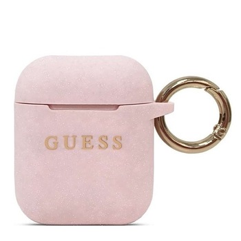 Husa cu holder pentru AirPods Guess Pink Husa cu holder pentru AirPods Guess Pink