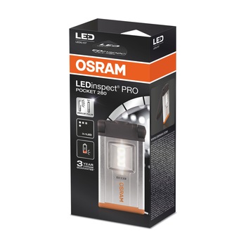 Lanterna Osram Led Inspect Pro Pocket 280, Cu dioda, Negru Lanterna Osram Led Inspect Pro Pocket 280, Cu dioda, Negru