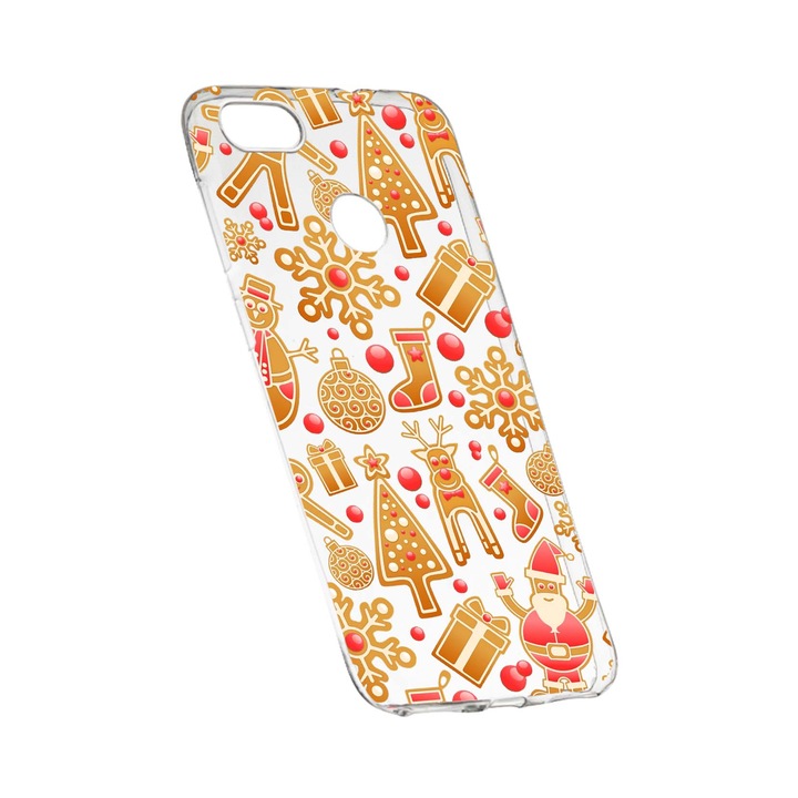 Коледен защитен калъф за HTC Desire 12 Plus, износоустойчив, противоплъзгащ, премиум силикон, 317