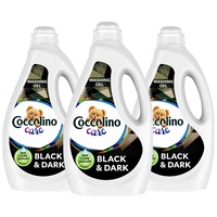 Detergent lichid COCCOLINO Care, Pentru haine negre, 3 x 60 spalari, 3 x 2400ml