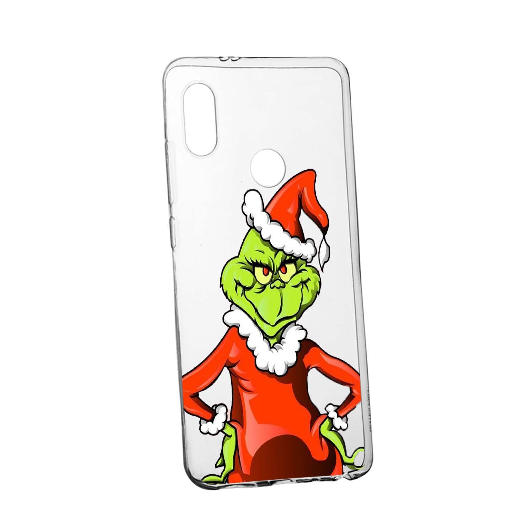 Husa de protectie Craciun, Christmas, Grinch pentru Xiaomi Redmi S2 / Y2, rezistenta la uzura, anti-alunecare, din silicon Premium, 322