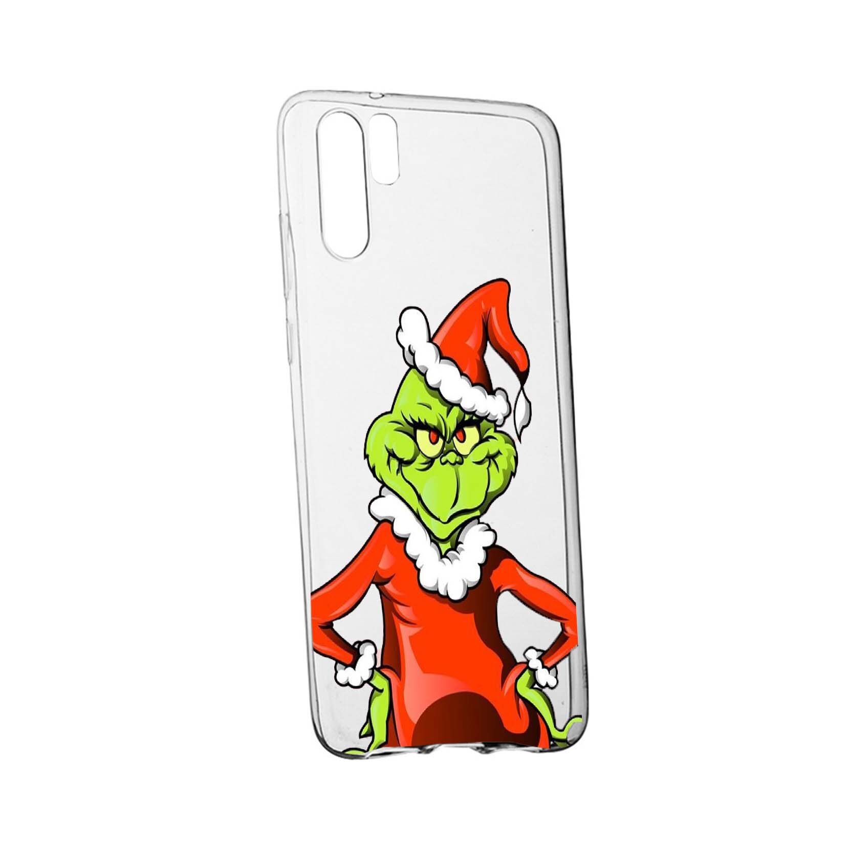 Husa de protectie Craciun, Christmas, Grinch pentru Samsung Galaxy Note 10 Plus, rezistenta la uzura, anti-alunecare, din silicon Premium, 322