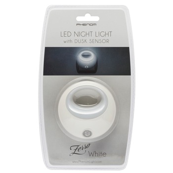 Lampa de veghe LED Phenom, cu senzor lumina, 1W, Alb Lampa de veghe LED Phenom, cu senzor lumina, 1W, Alb