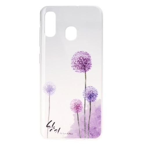 Husa silicon Samsung Galaxy A20e model Model Purple Dandelion, Antisoc, TPU, Viceversa