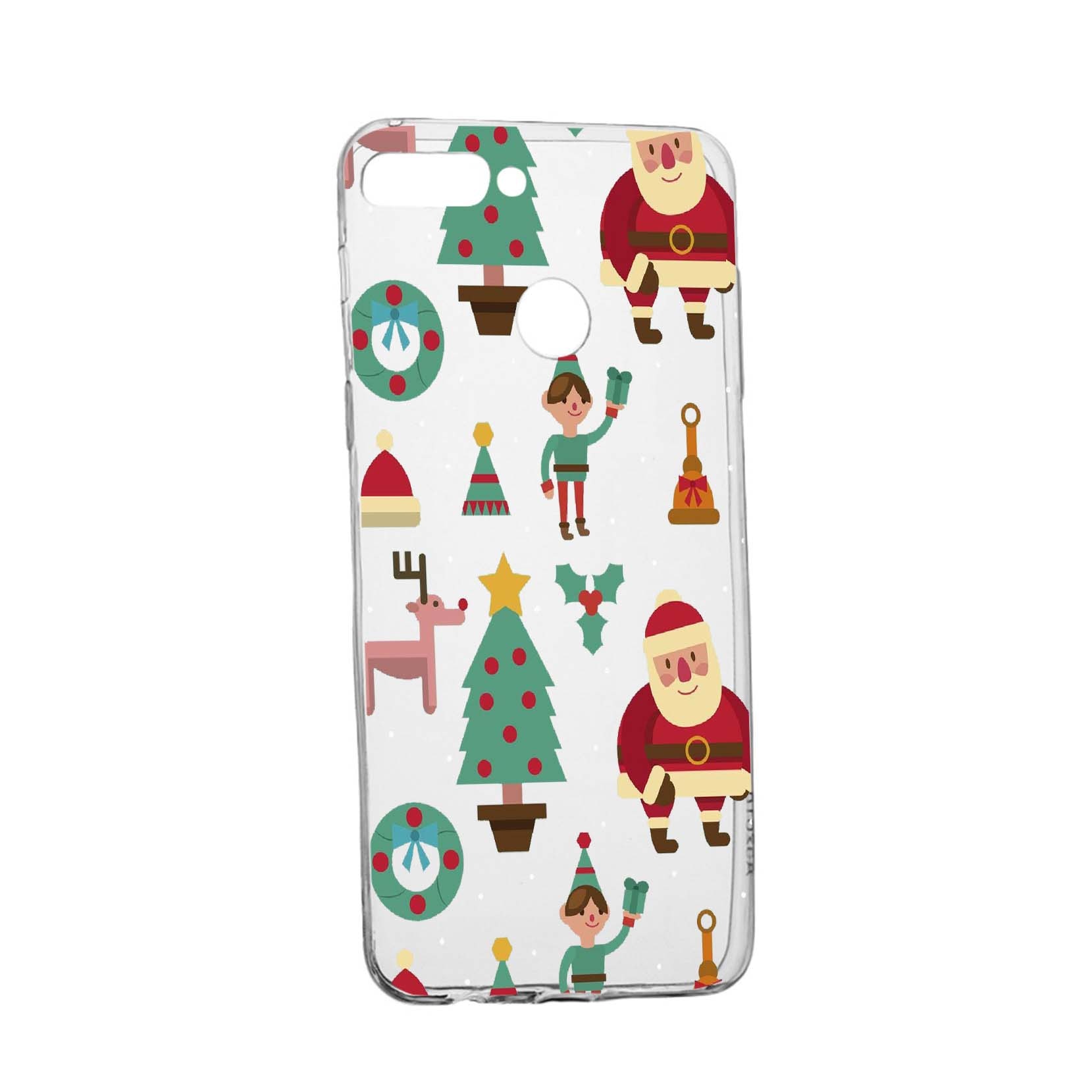Husa de protectie Craciun, Christmas pentru Huawei Y7 Prime 2018 / Y7 2018, rezistenta la uzura, anti-alunecare, din silicon Premium, 320