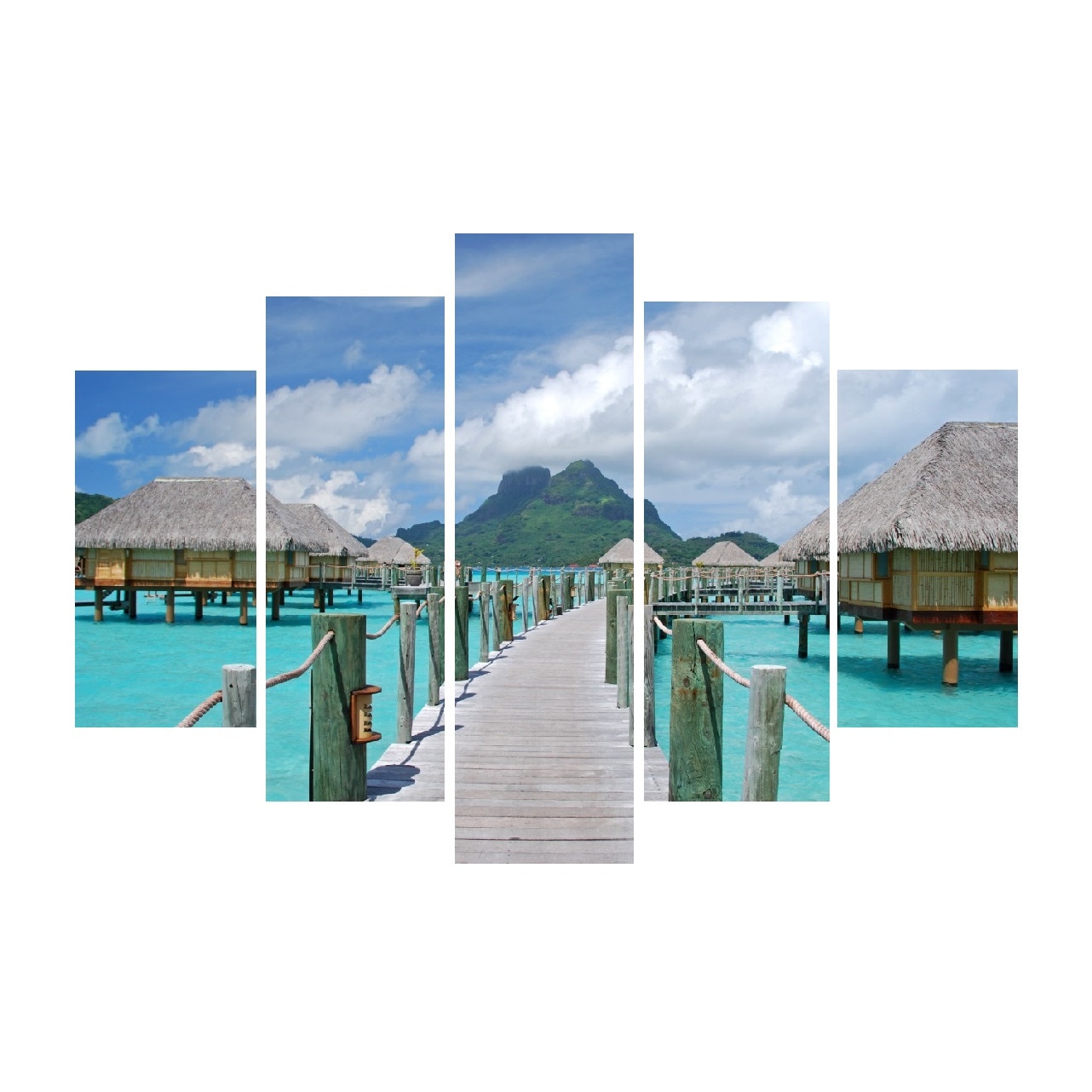 Tablou multicanvas 5 piese Natura 17, 150 x 105 cm