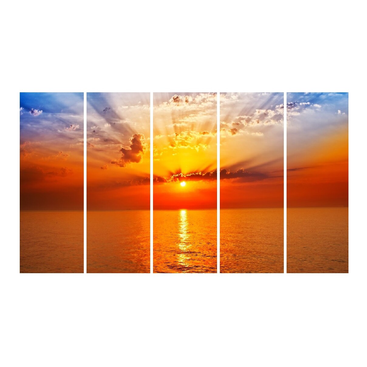 Tablou multicanvas, 5 piese Natura 7, 150 x 85 cm