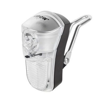 Far pentru Bicicleta cu Prindere pe Furca, Alb, Vipow Far pentru Bicicleta cu Prindere pe Furca, Alb, Vipow