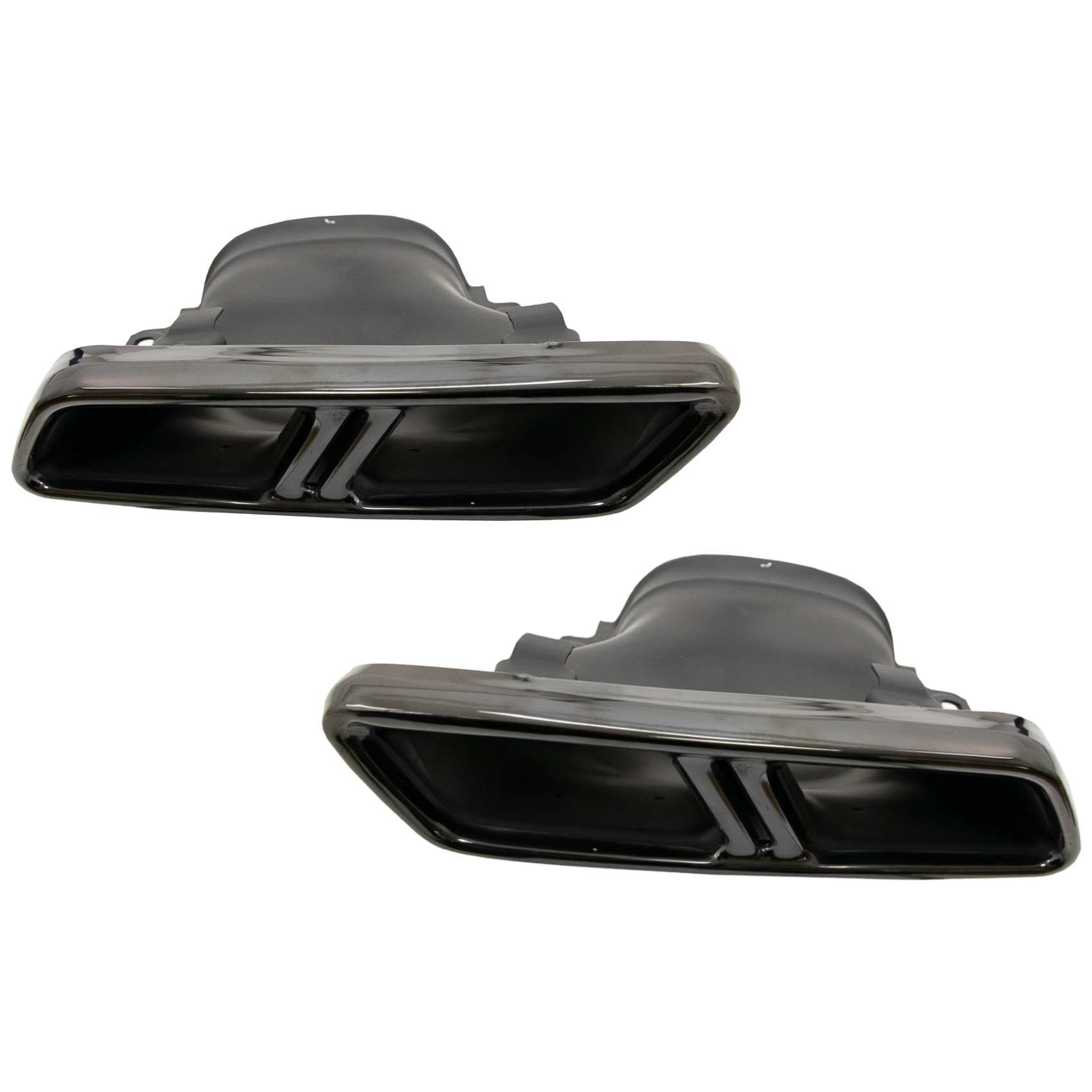 Set 2 Ornamente tobe compatibil cu Mercedes E-Class W213 (2016-up) E63 S Design GLC SUV X253 GLC Coupe C253 (2015-2017) Negru