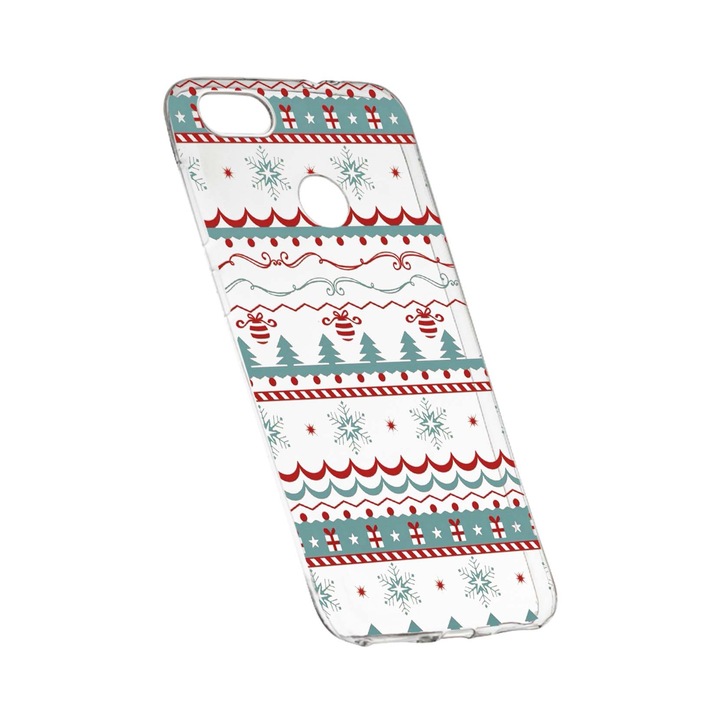 Коледен защитен калъф за HTC Desire 12 Plus, износоустойчив, противоплъзгащ, премиум силикон, 321