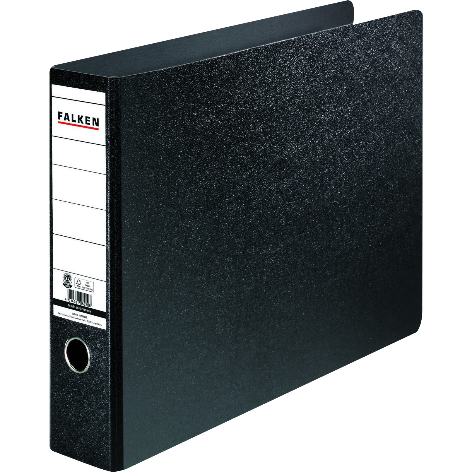 Biblioraft Falken, negru, A3, 75mm, marmorat