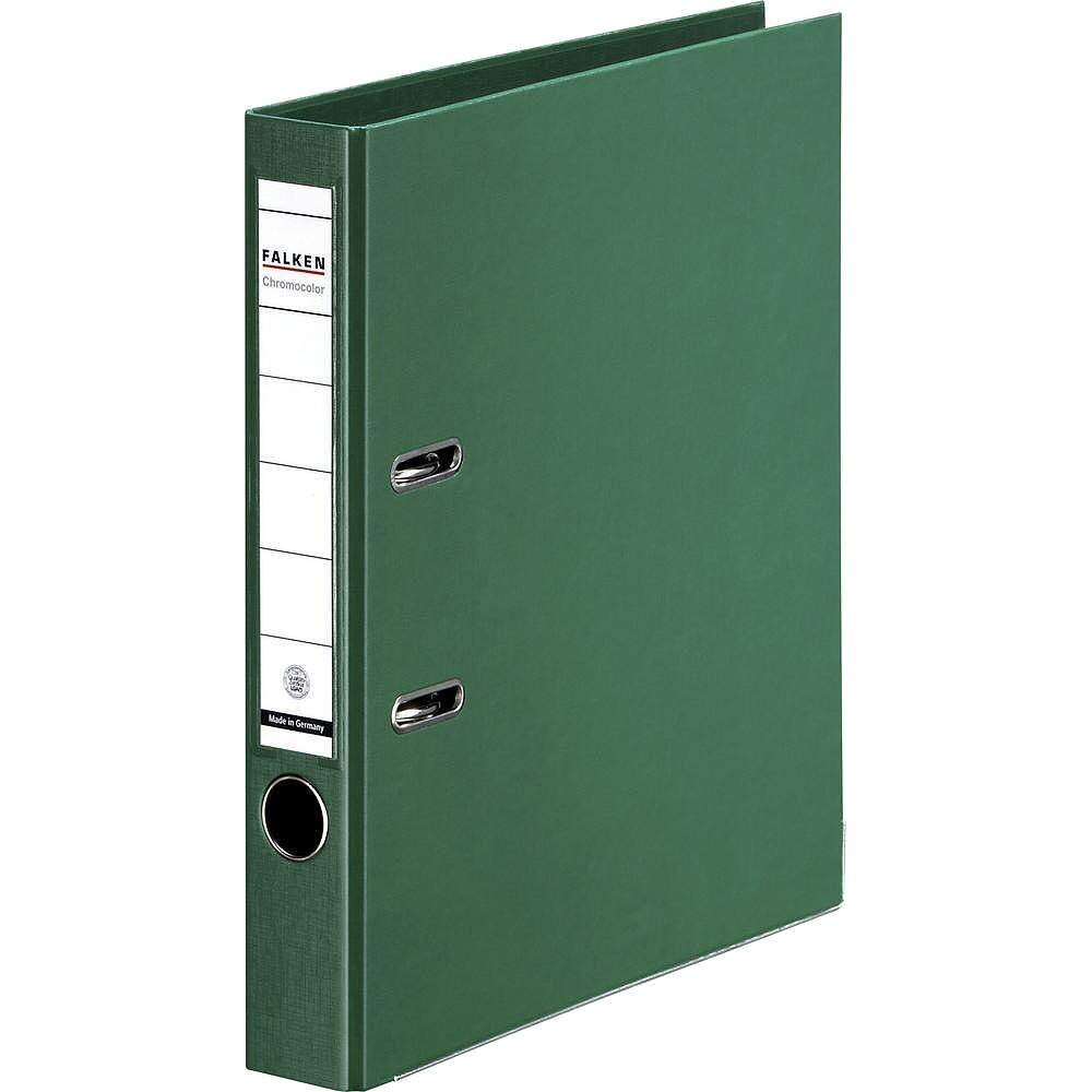 Biblioraft, Falken Chromcolor, PP exterior, PP interior, verde, A4, 210 x 297 mm