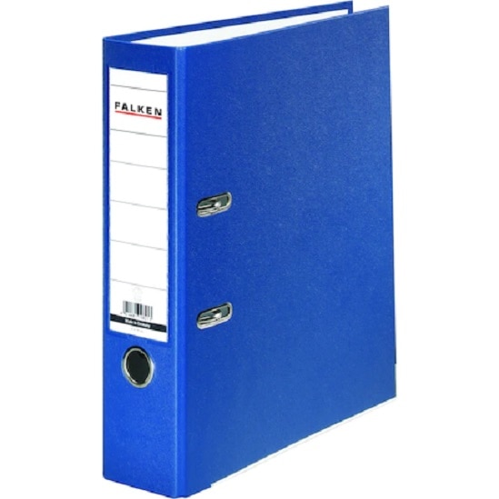Biblioraft, Falken, PP exterior, carton interior, albastru, A4, 318 x 285 mm
